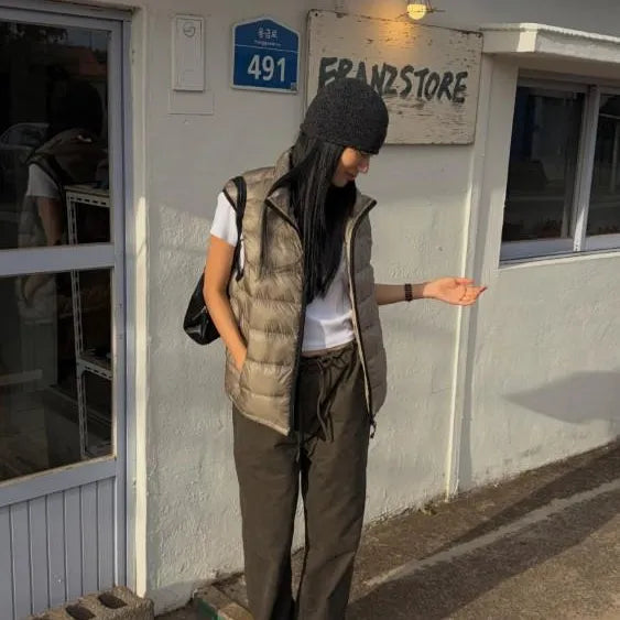 Winter Padded Vest  High-neck Lightweight Vest