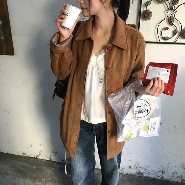 Suede Half Jacket 2 colors