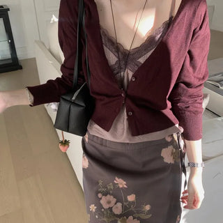 Mare Deep V-Neck Cardigan