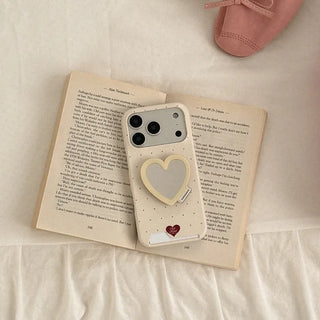 Cozy Sugar Dots iPhone 17 Pro Card Holder Hard Case