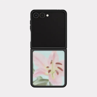 haze flower Galaxy Zflip Fold 8 MagSafe Black Bumper Case