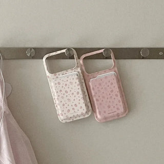 Tiny Berry Pattern MagSafe Card Slot Wallet Pocket Case