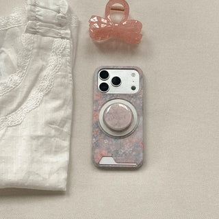 Romantic Garden iPhone 17 Pro Card Holder Hard Case