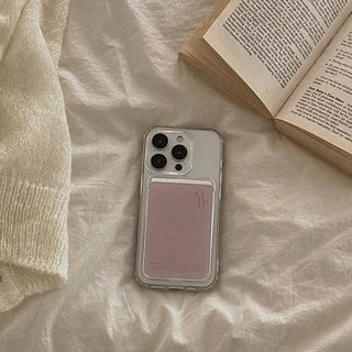 [mm] Warm Plain MagSafe Transparent Card Wallet Pocket Case