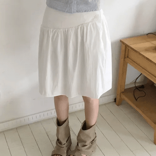 Ready Button Midi Skirt