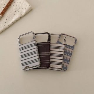 Ticking Stripe iPhone 17 Pro Card Holder Hard Case