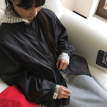 Hidani Two-Way String Windbreaker Jumper