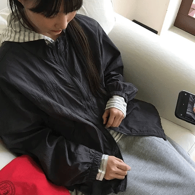 Hidani Two-Way String Windbreaker Jumper