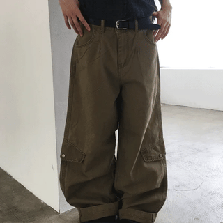 Nore Cargo Wide Pants (2 colors)