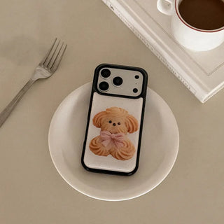 butter cookie puppy iPhone 18 Pro Galaxy MagSafe Black Bumper Case