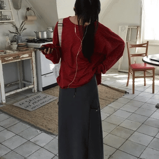 Huni Cargo Long Skirt