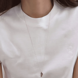 Herb Clear Drop Necklace