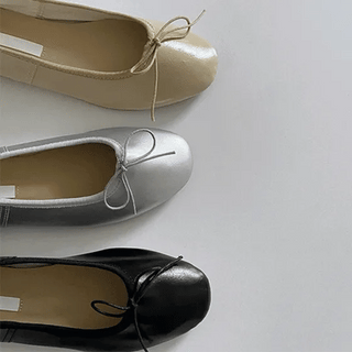 Mutten Ribbon Flat Shoes