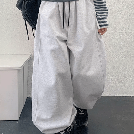 Chaeni Elastic Waist Wide Pants
