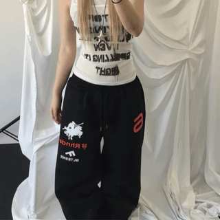 Sephoric lettering pants