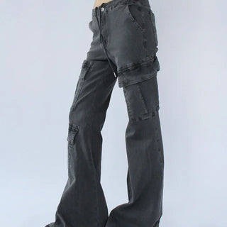 VINTAGE Low-rise Cargo Bootcut Pants