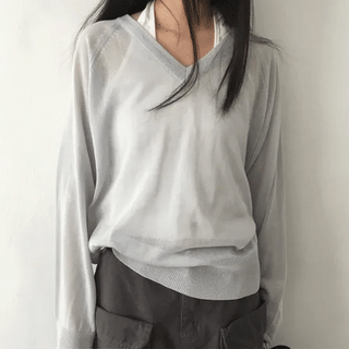 Summer Ale V-neck Knit (5 colors)