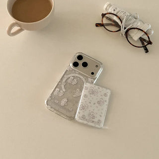 Vintage Bakery Bears MagSafe Clear Jelly Hard Phone Case for iPhone 17 Pro