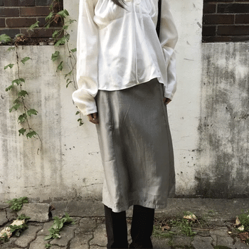 Pebble Chiffon Midi Skirt