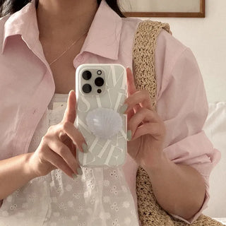 Summer Lettering iPhone 16 Pro Clear Translucent Jelly Case