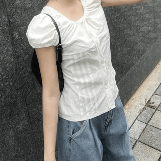 Bow Puff Blouse