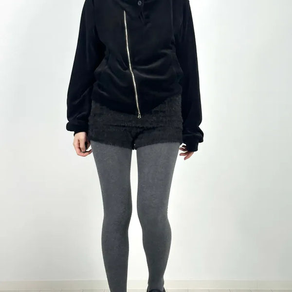 Dray Velvet Zip-up