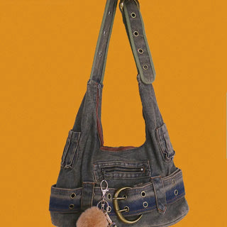 Pattern keyring shoulder bag