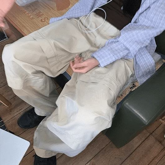 Rutu Pintuck Cotton Wide Pants
