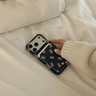 Denim Cat MagSafe Hard Phone Case for iPhone 17 Pro