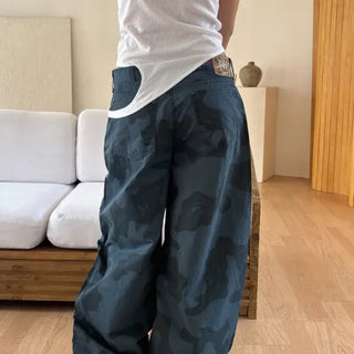 Camo Rose Cubic Pants