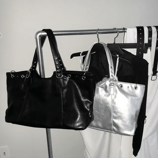 Two-way Leather Shoulder Bag / Motor Bag College Student Bag Peddler Large Capacity Leather Bag Crossbody Bag