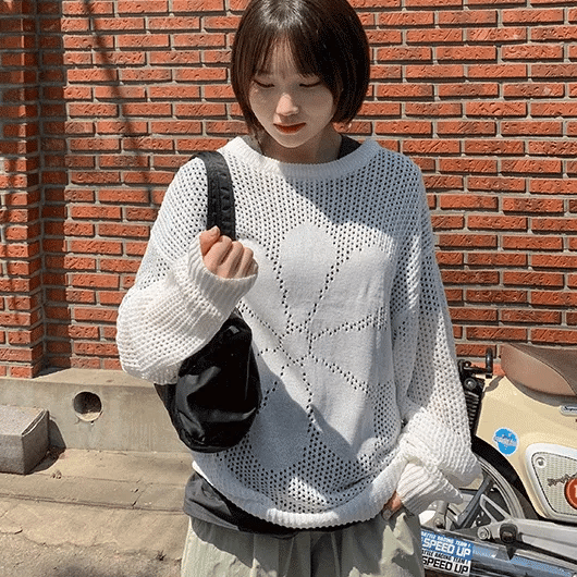 Nendif Daisy Punching Overknit