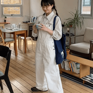 Feldy Cotton Suspender Pants