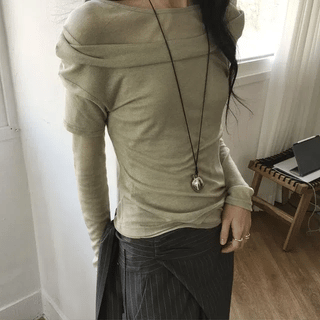 Asymmetrical Strap T-shirt