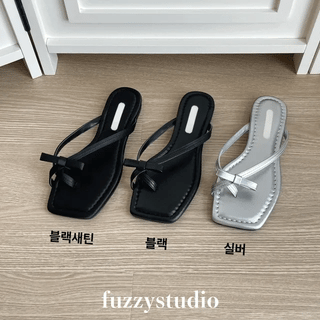 TL Velvet Ribbon Slippers
