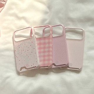 Pink Edition MagSafe Card Phone Case for iPhone 17 Pro Hard