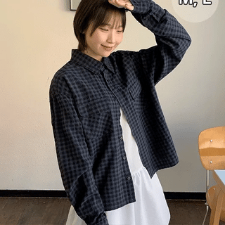 Moeki Two-Pocket Check Shirt