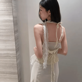 Chewing Layered Button Sleeveless Top