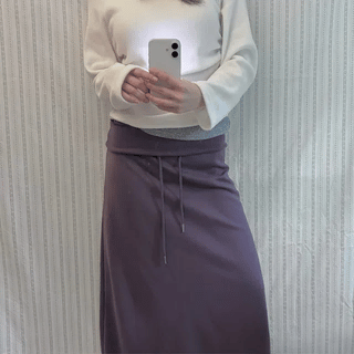 stripe strap skirt