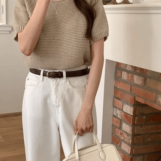 Rite Soft Boucle Puff Short Sleeve Knit