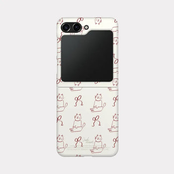 i like cat Galaxy Zflip 7 Case Hard Jet