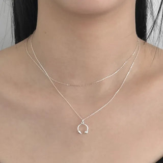 Silver Ball Chain Necklace