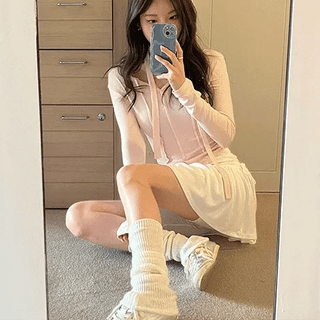 Cashmere Leg Warmer Layered Socks