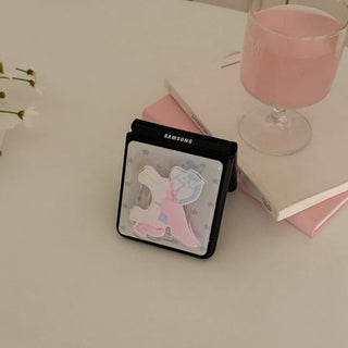 dreamy pony Galaxy Zflip fold 8 Epoxy Black Bumper Case