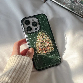 Winter Painting Sand iPhone 18 MagSafe Black Bumper Case