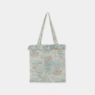 Newen Flower Frill Cotton Tote Bag
