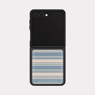 Ticking Stripe Galaxy Z-Flip Fold 8 MagSafe Black Bumper Case