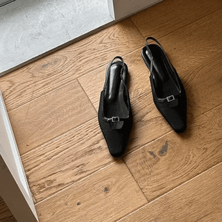 Ride Buckle Slingbacks