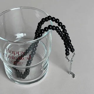 Sophie Black Ball Necklace