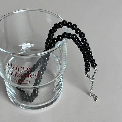Sophie Black Ball Necklace
